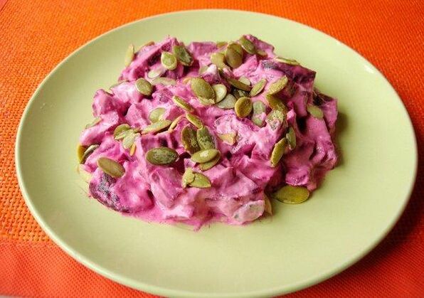 Bit salads with pumpkin seeds save from prostatitis
