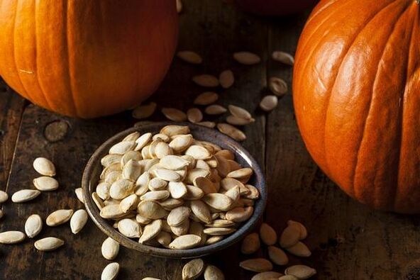 Pumpkin seeds from prostatitis
